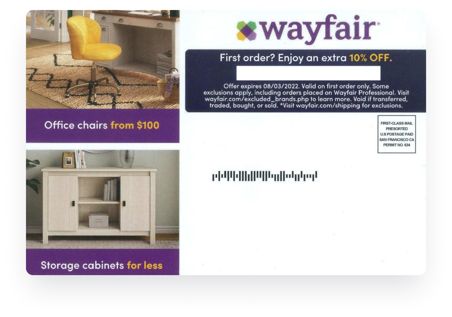 Wayfair , Best Direct Mail Campaigns Lob
